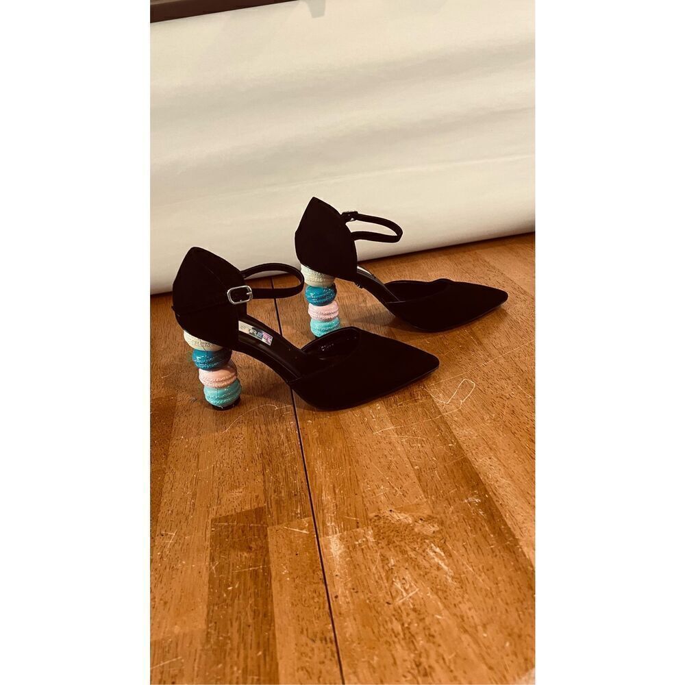 Daisy Street Macaroon Point Heeled Shoes Black SIze 5 Pumps